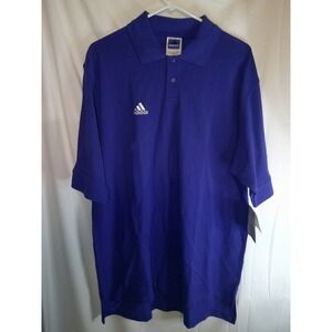 Vintage Adidas Team Polo Shirt Classic Fit Short‎ Sleeve Athletic Mens Large NWT